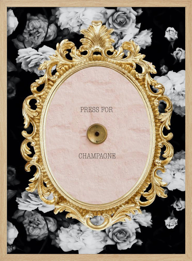 Champagnedarkfloral Ratio2x3 | Poster