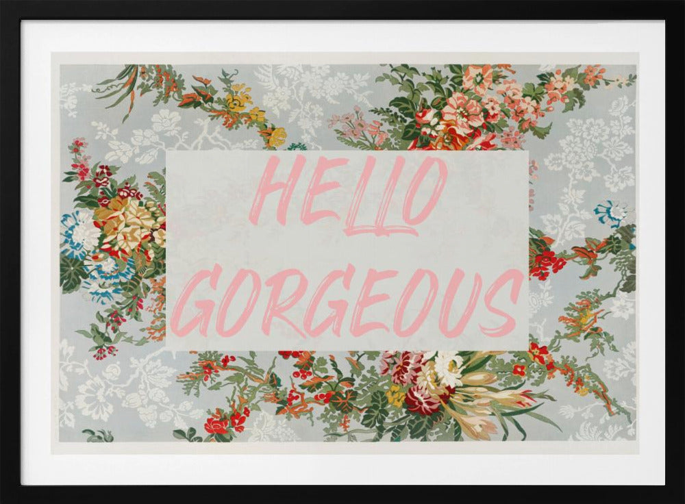 Hellogorgeousbluefloral Ratio2x3 | Poster