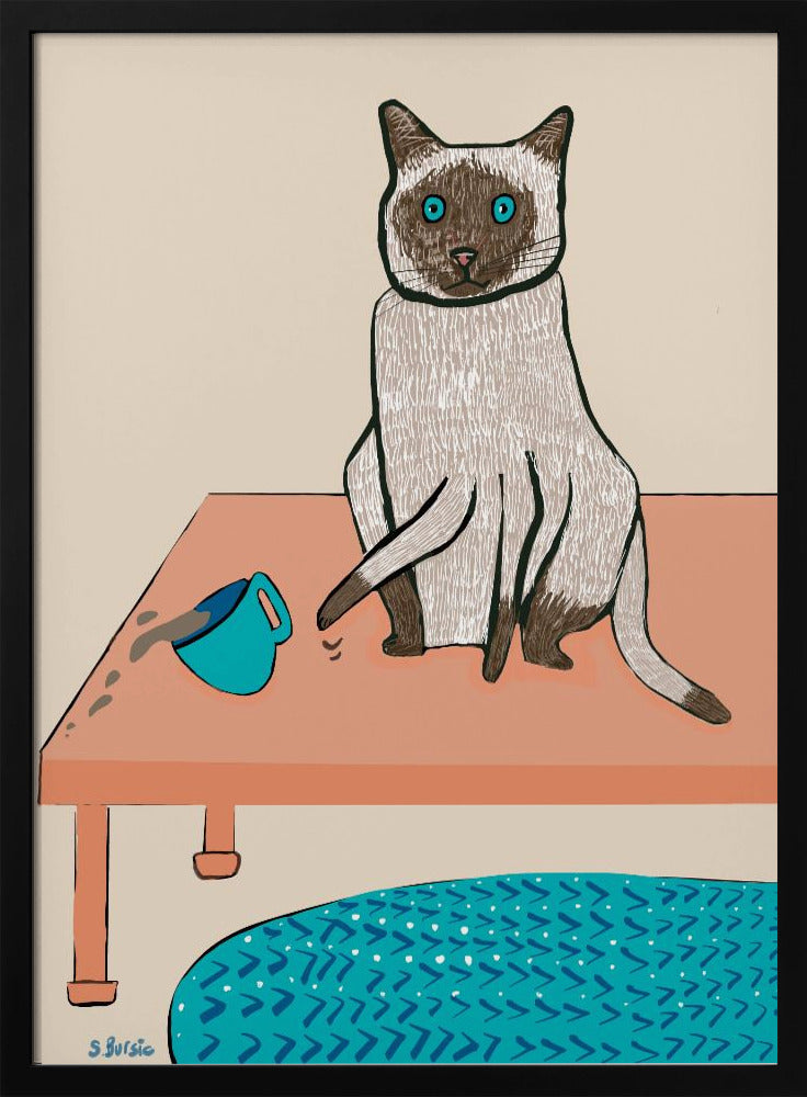 Naughty cat humour | Poster