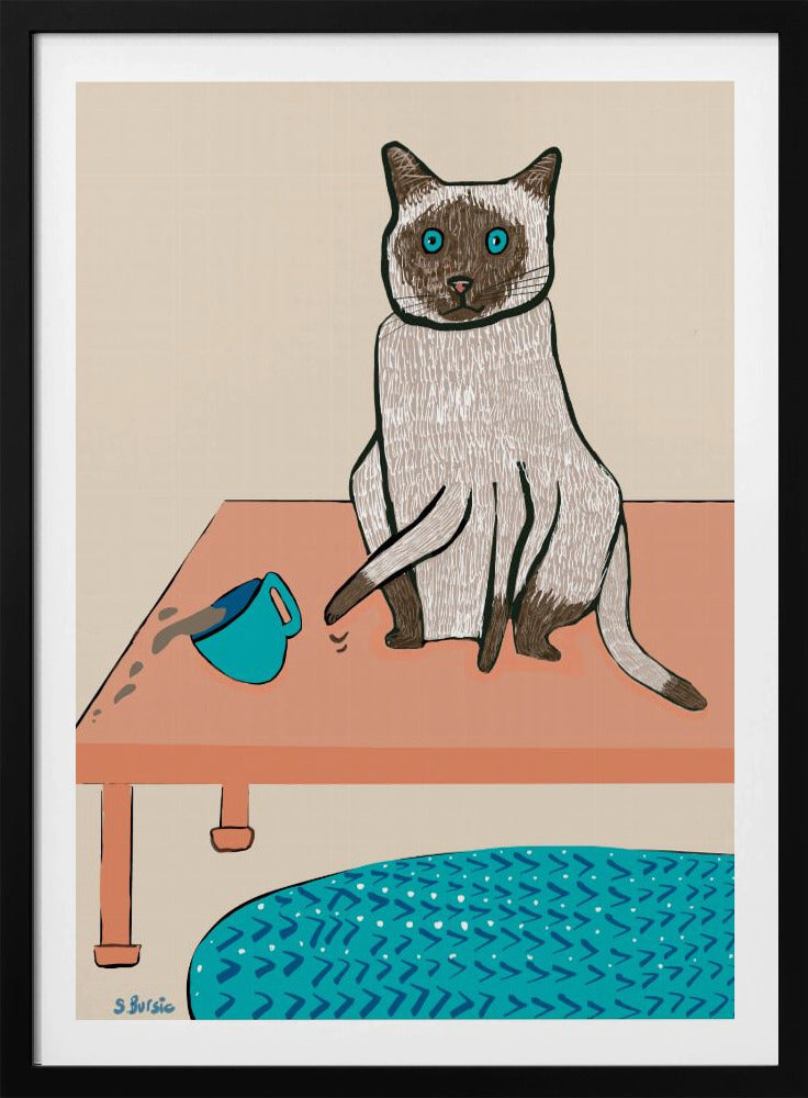 Naughty cat humour | Poster