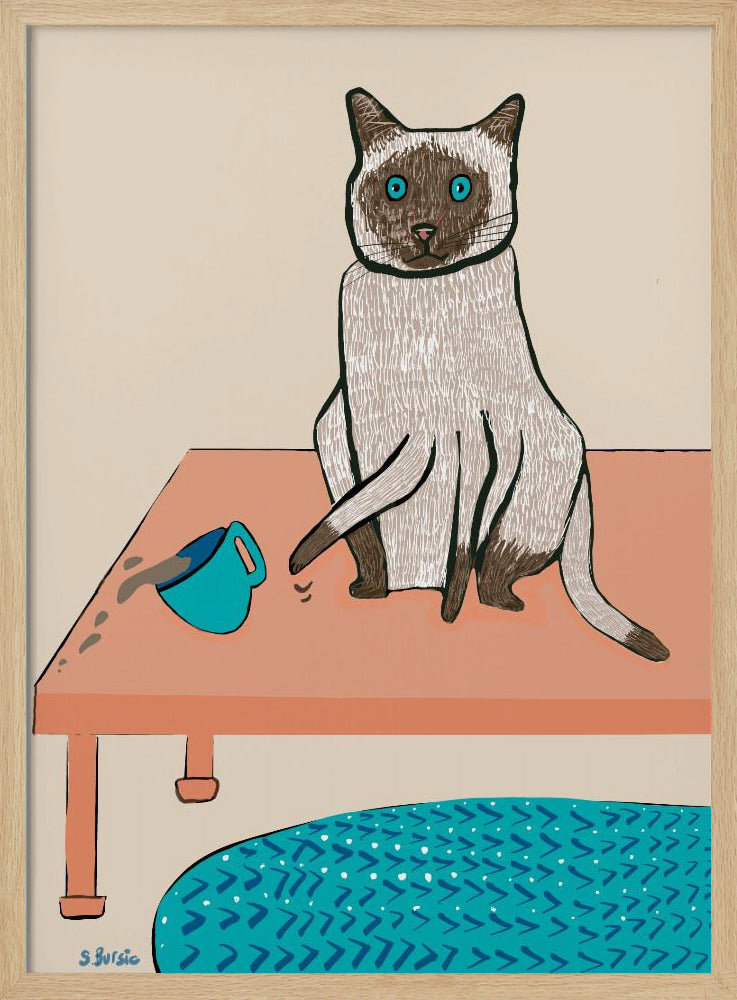 Naughty cat humour | Poster