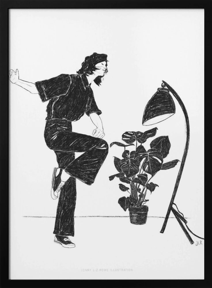 Jlr Dancingathome4 Blackandwhite Copy | Poster