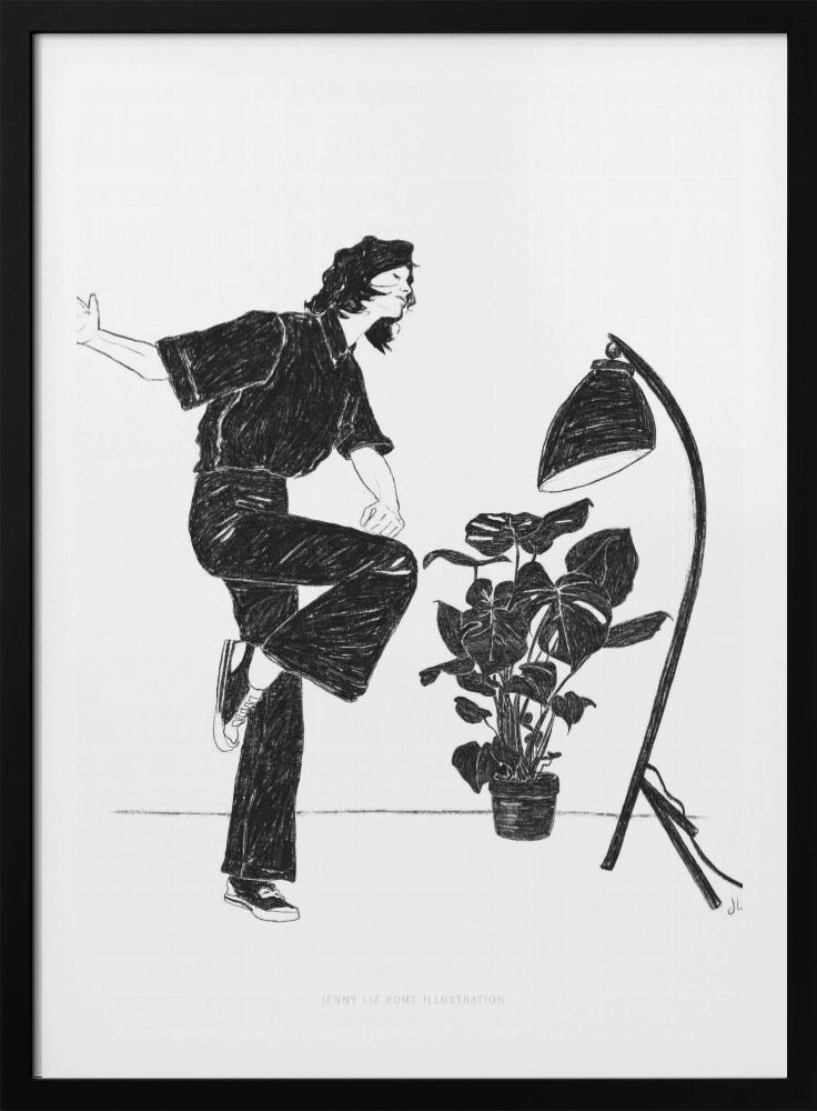 Jlr Dancingathome4 Blackandwhite Copy | Poster