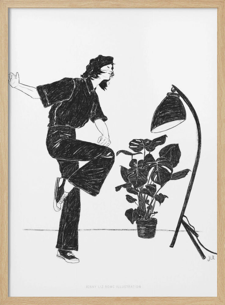 Jlr Dancingathome4 Blackandwhite Copy | Poster