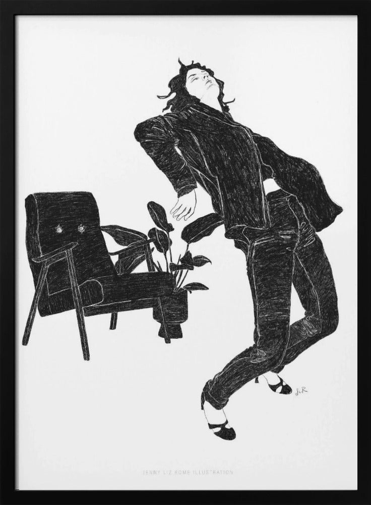 Jlr Dancingathome6 Blackandwhite Copy | Poster