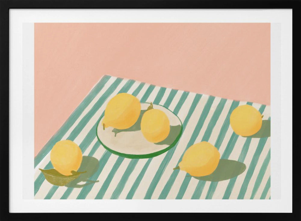 Lemons and stripes | Poster