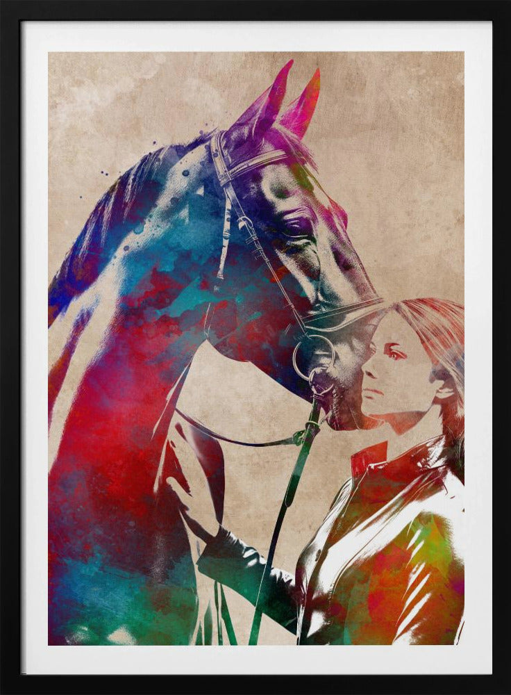 Horse Rider sport art | Poster