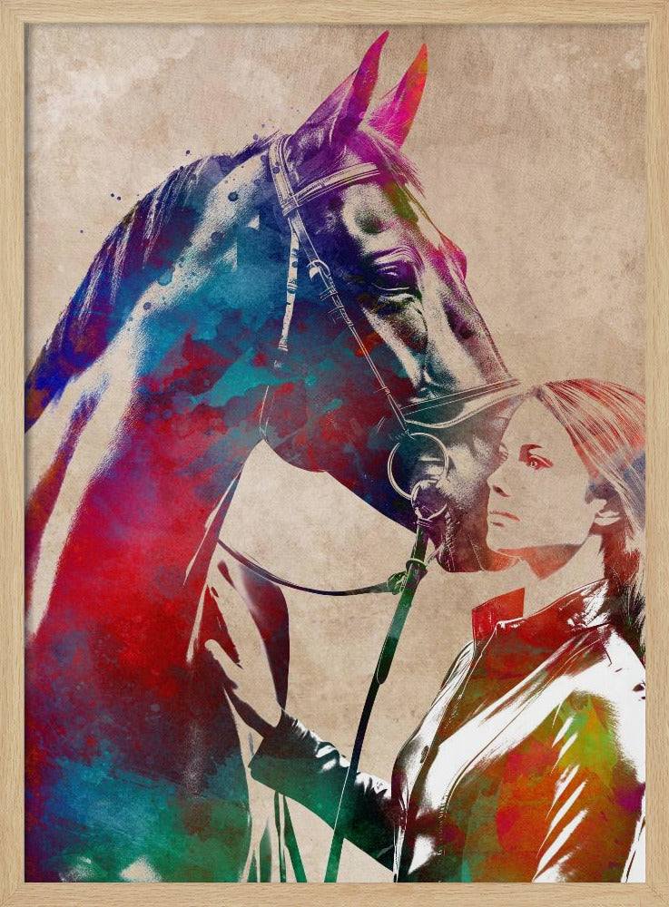 Horse Rider sport art | Poster