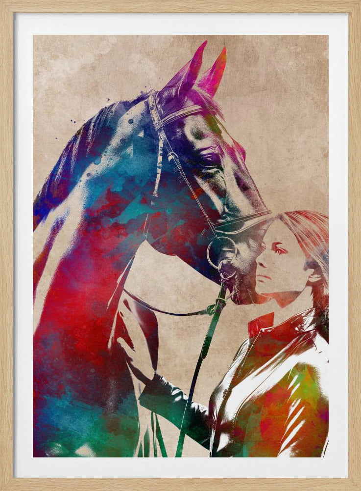 Horse Rider sport art | Poster