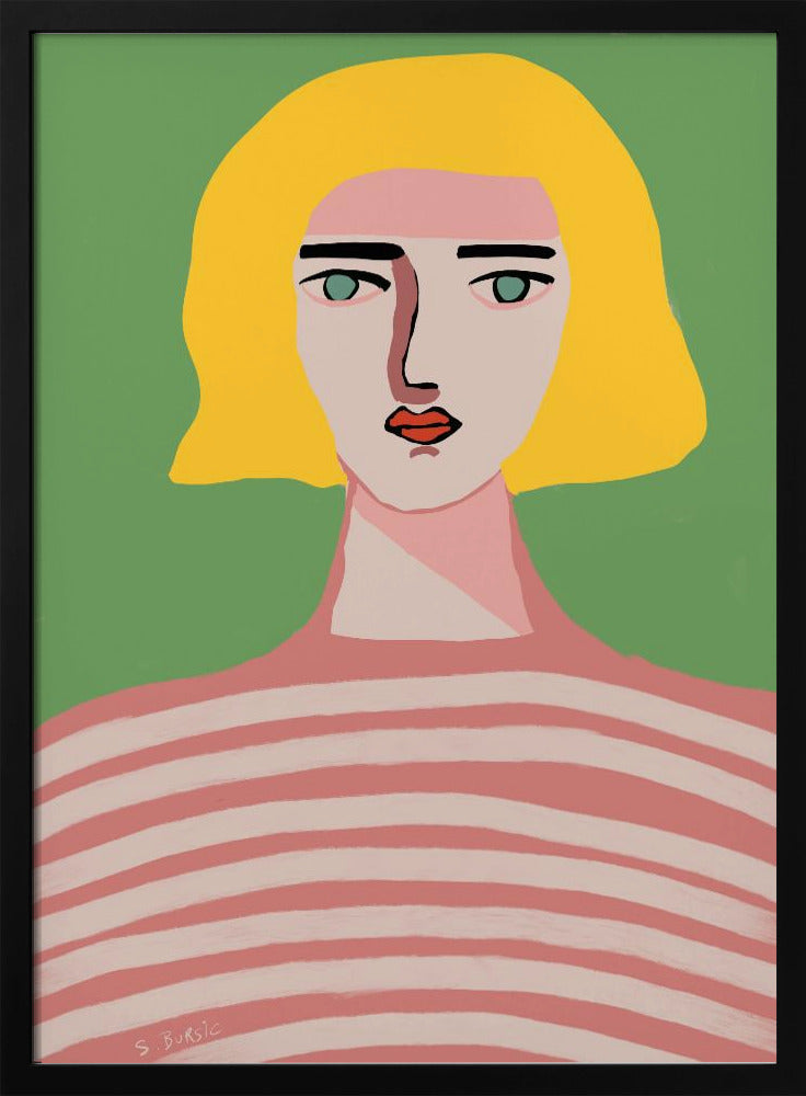 Lady with blonde hair | Poster