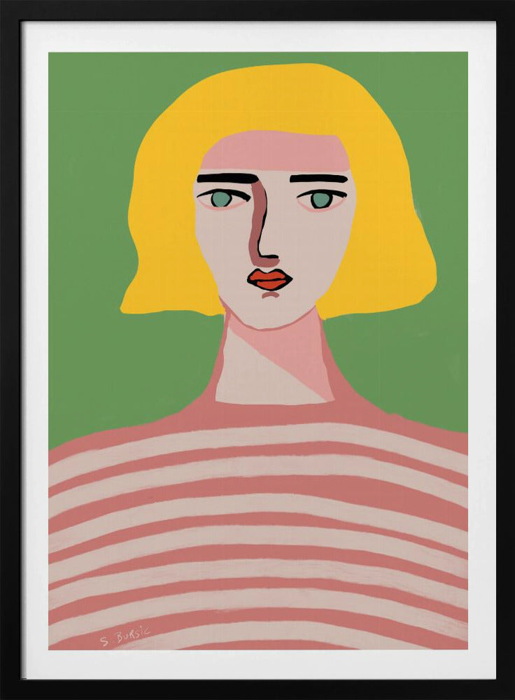 Lady with blonde hair | Poster