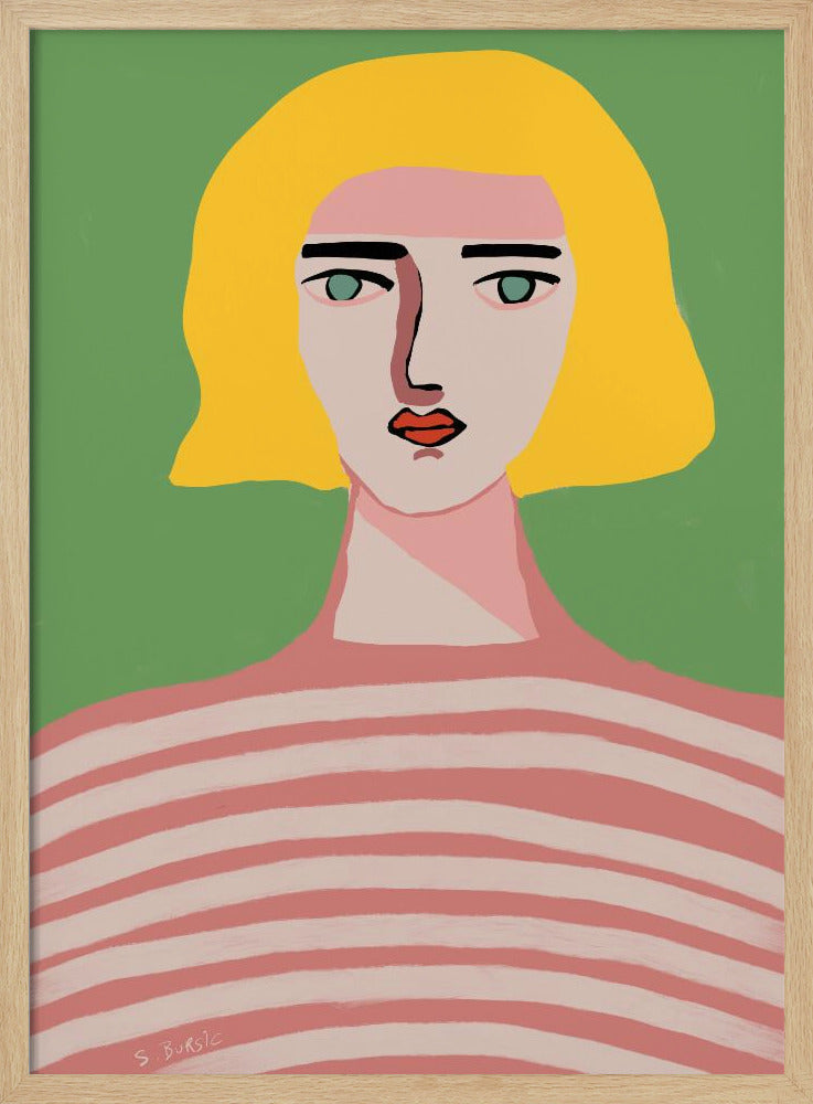 Lady with blonde hair | Poster