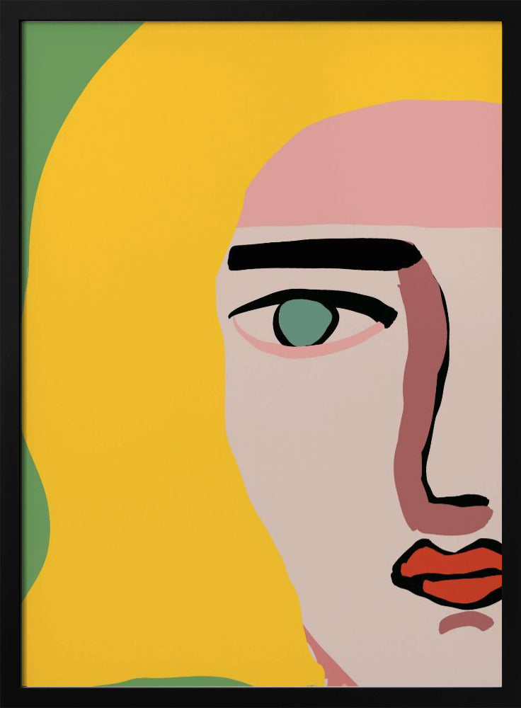 Closeup face blonde | Poster