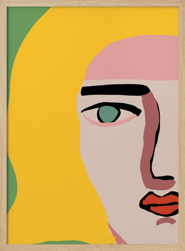 Closeup face blonde | Poster