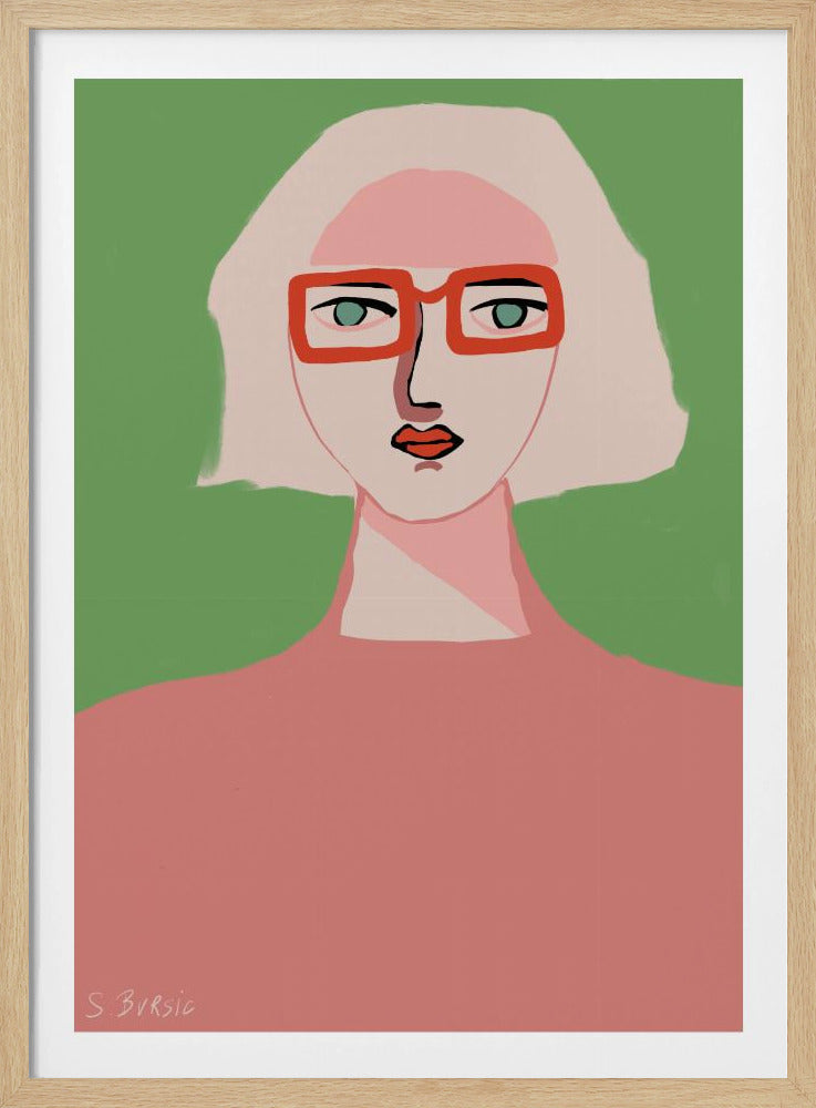 Lady with light hair | Poster