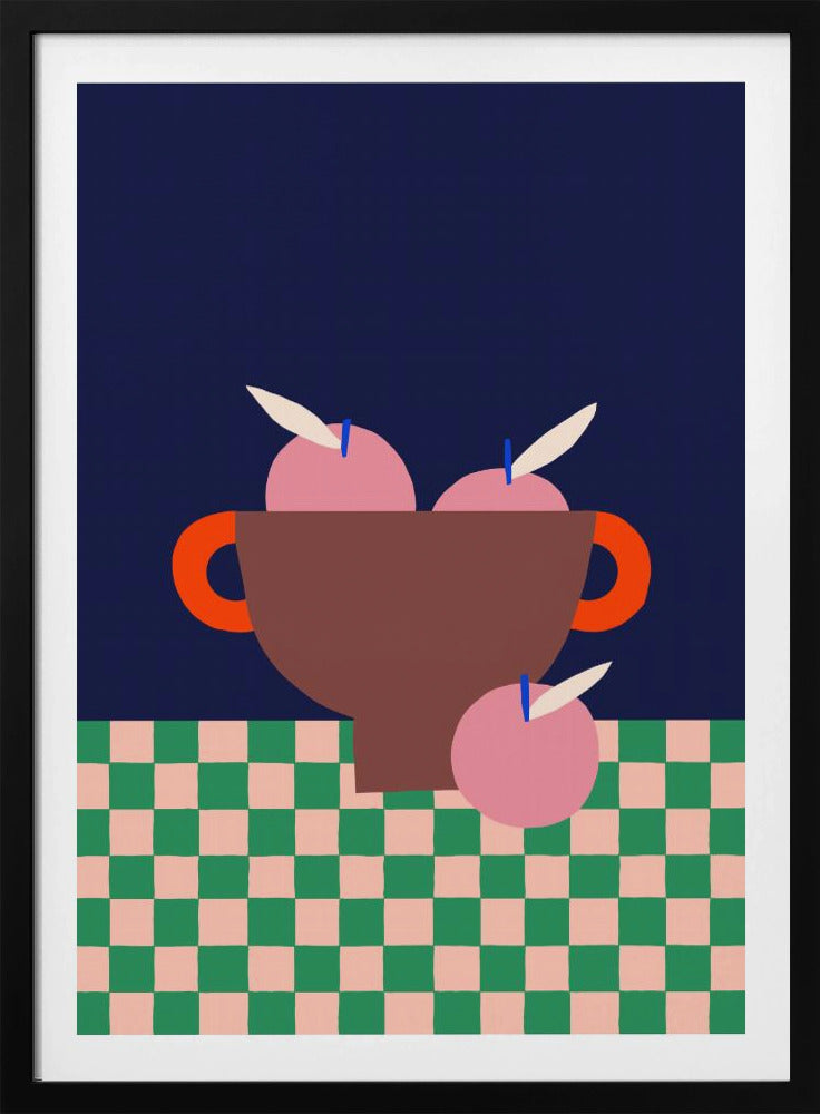 Fruit Bowl with Pink Apples | Poster