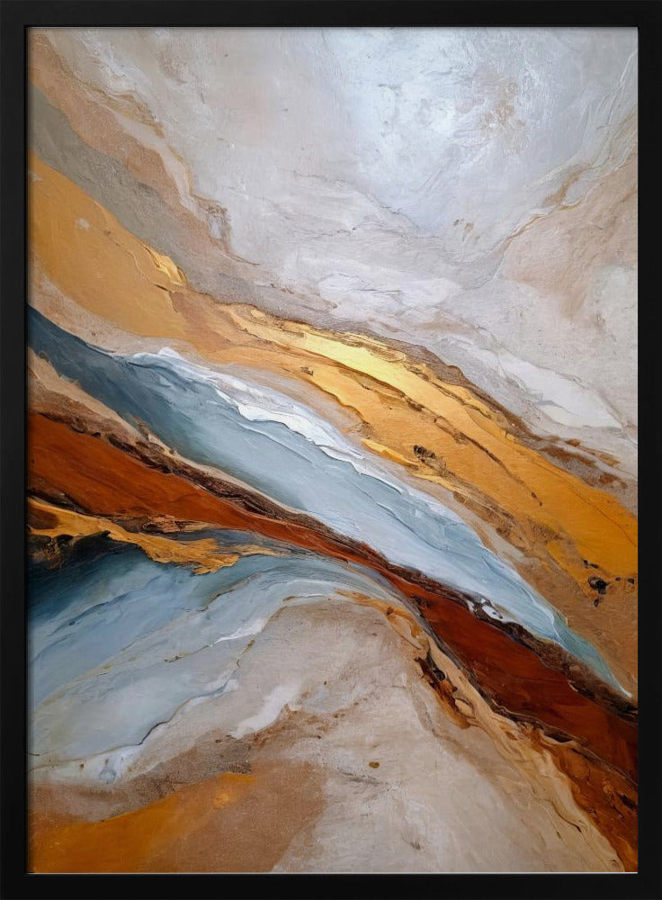 Golden Horizon Waves | Poster