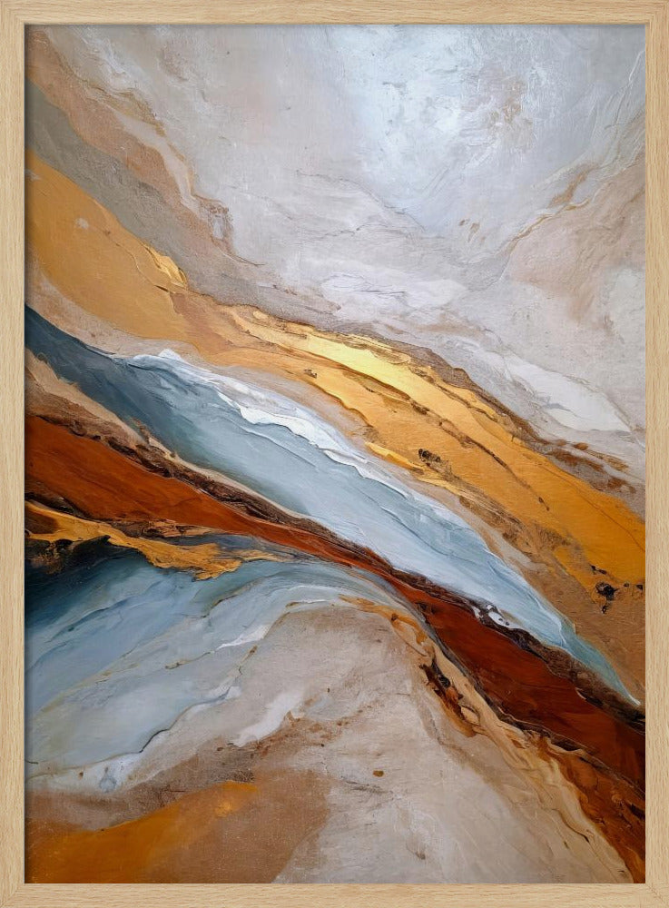 Golden Horizon Waves | Poster