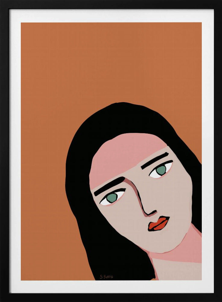 Lady peaking | Poster