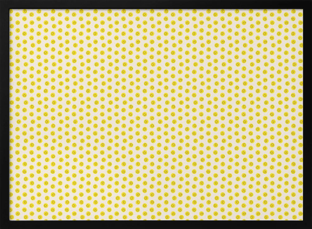 Yellow Smileys (pattern design) | Poster