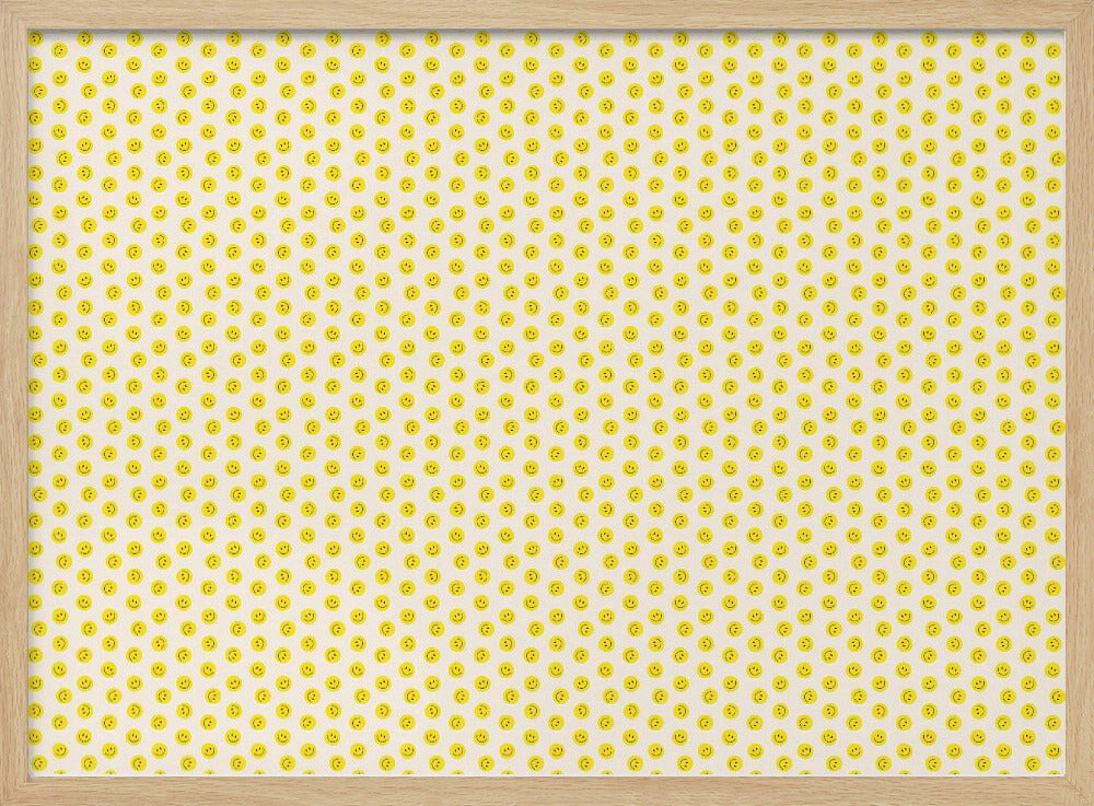 Yellow Smileys (pattern design) | Poster