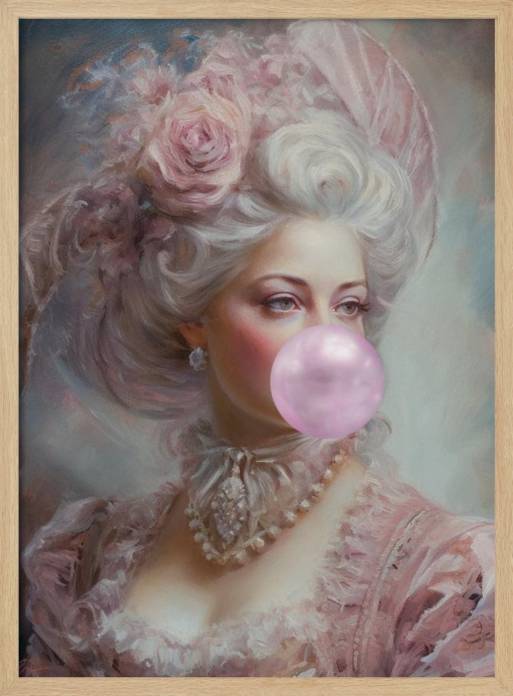 Pastel Marie Antoinette Bubble-Gum | Poster