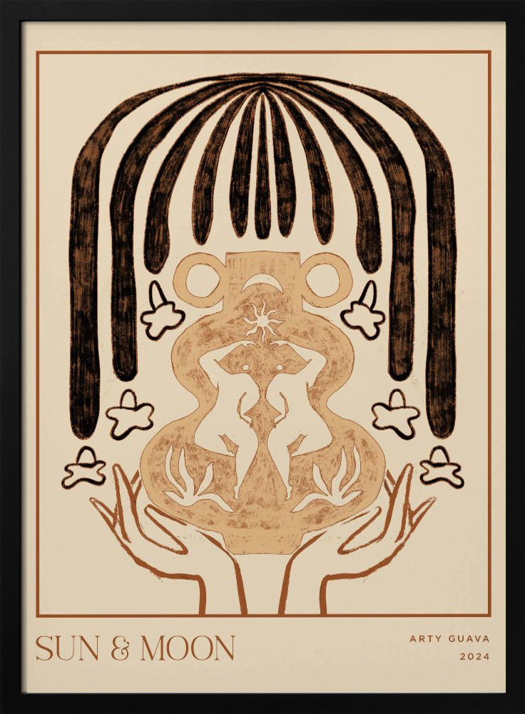 Vessel Collection : Sun &amp; Moon (LineArt) | Poster