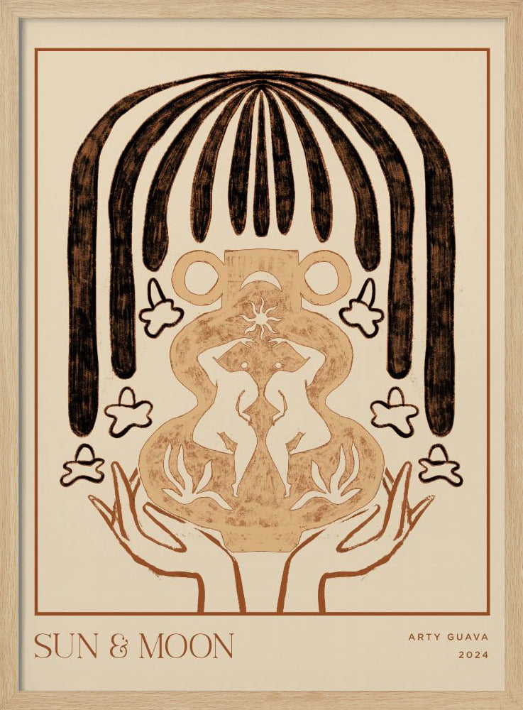 Vessel Collection : Sun &amp; Moon (LineArt) | Poster