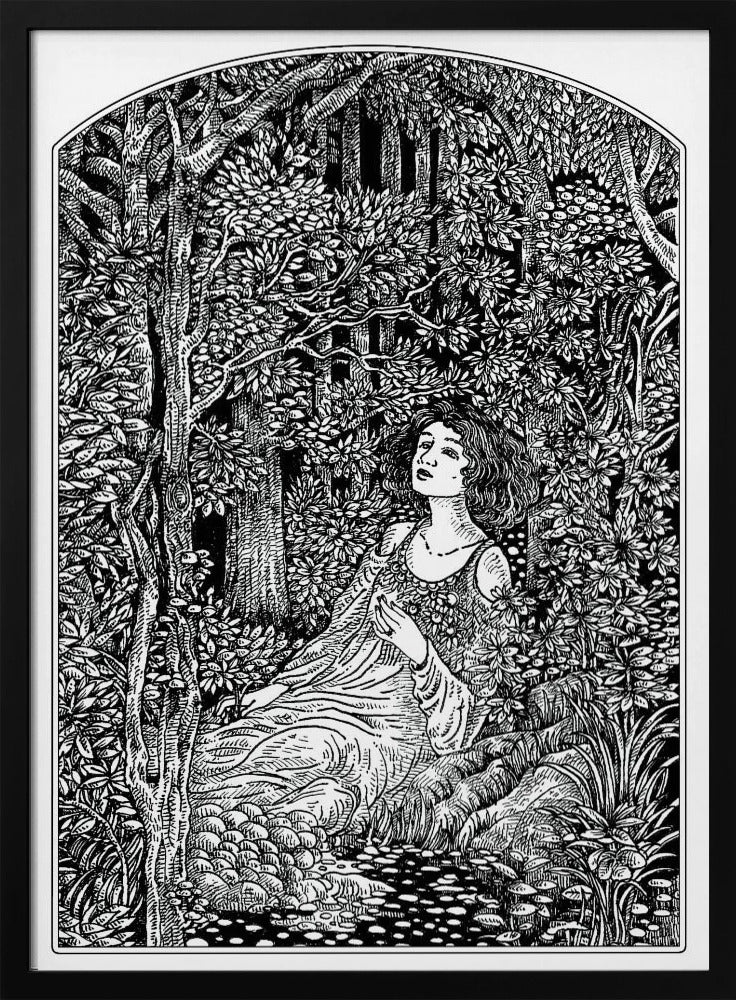 Woman in Forest | Poster