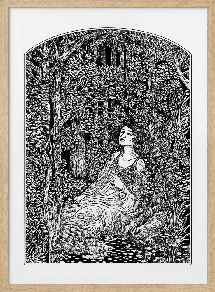 Woman in Forest | Poster