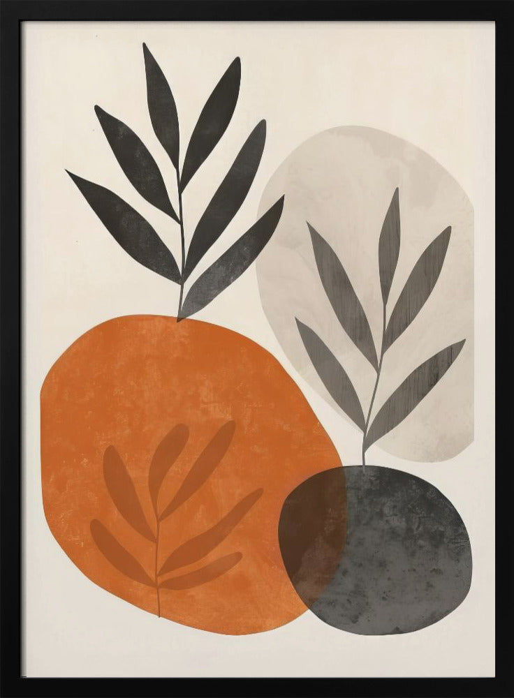 Painted Shapes and Plants 3 | Poster