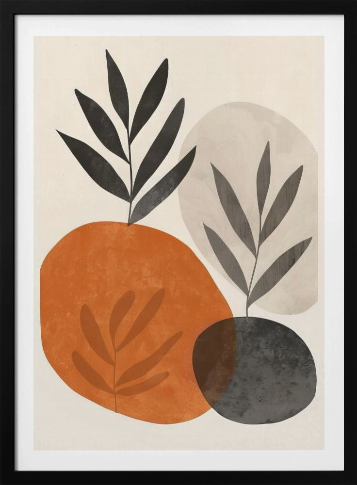 Painted Shapes and Plants 3 | Poster