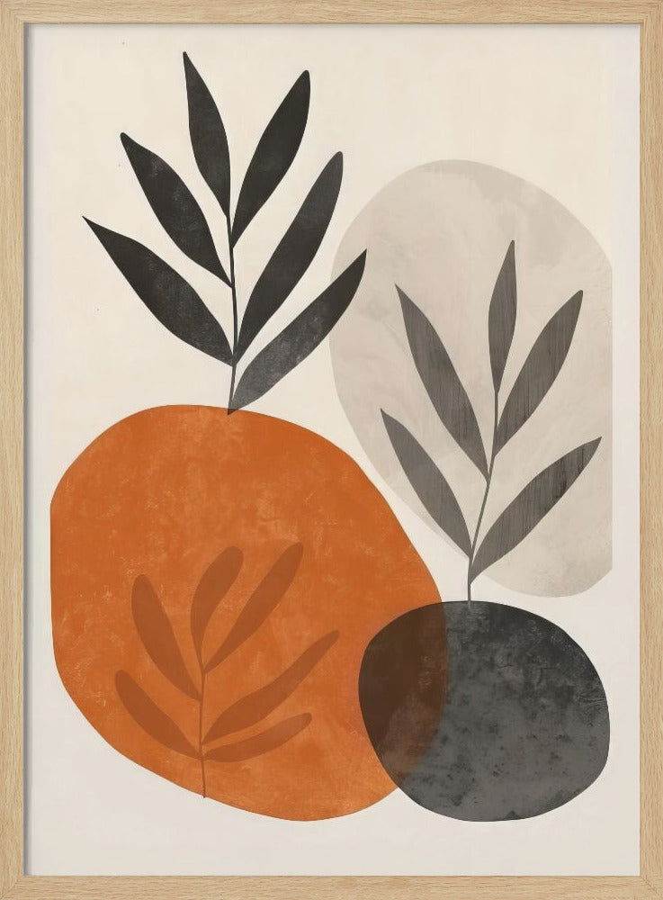 Painted Shapes and Plants 3 | Poster