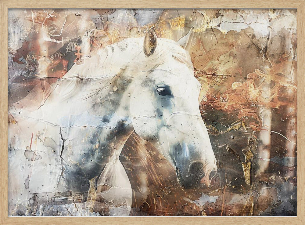 Horse Animal Vintage Art Illustration Wallart 05 | Poster
