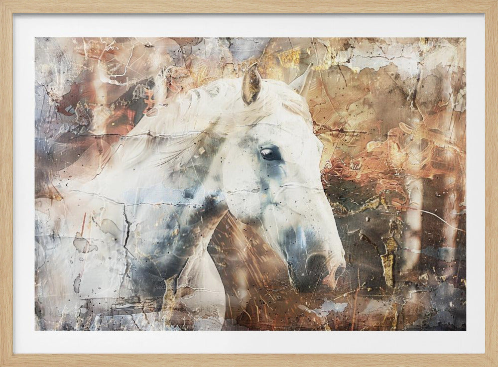 Horse Animal Vintage Art Illustration Wallart 05 | Poster