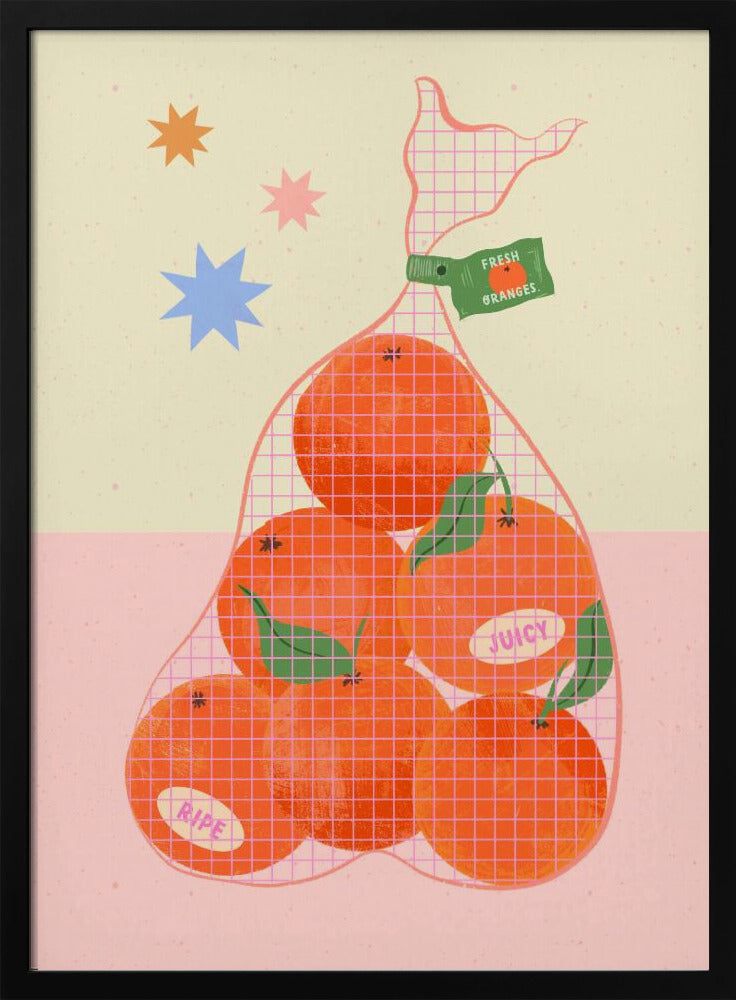 Fresh and Ripe Oranges | Poster