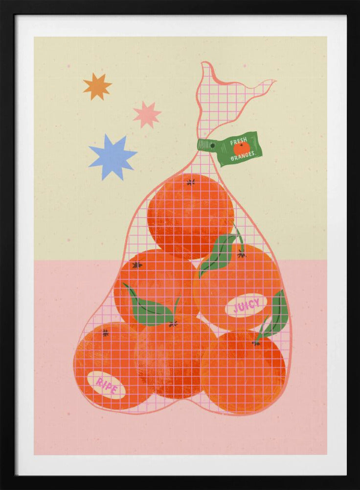 Fresh and Ripe Oranges | Poster