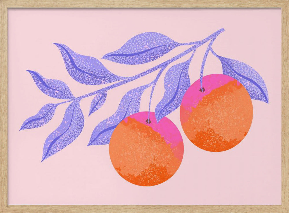 Abstract Orange Branch | Poster