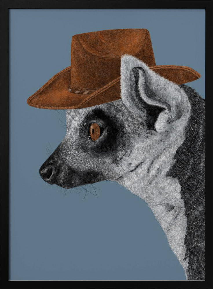 Felix The Cowboy Lemur | Poster