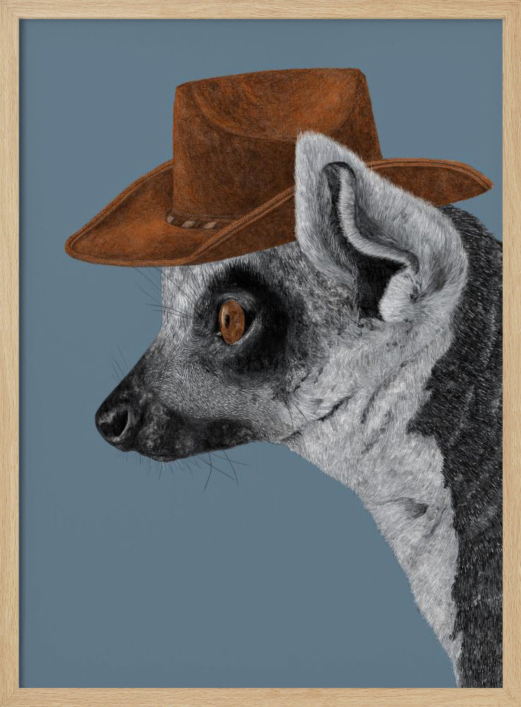 Felix The Cowboy Lemur | Poster