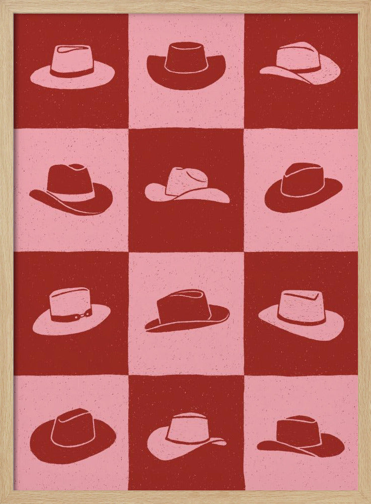 Cowgirl Checkerboard | Poster