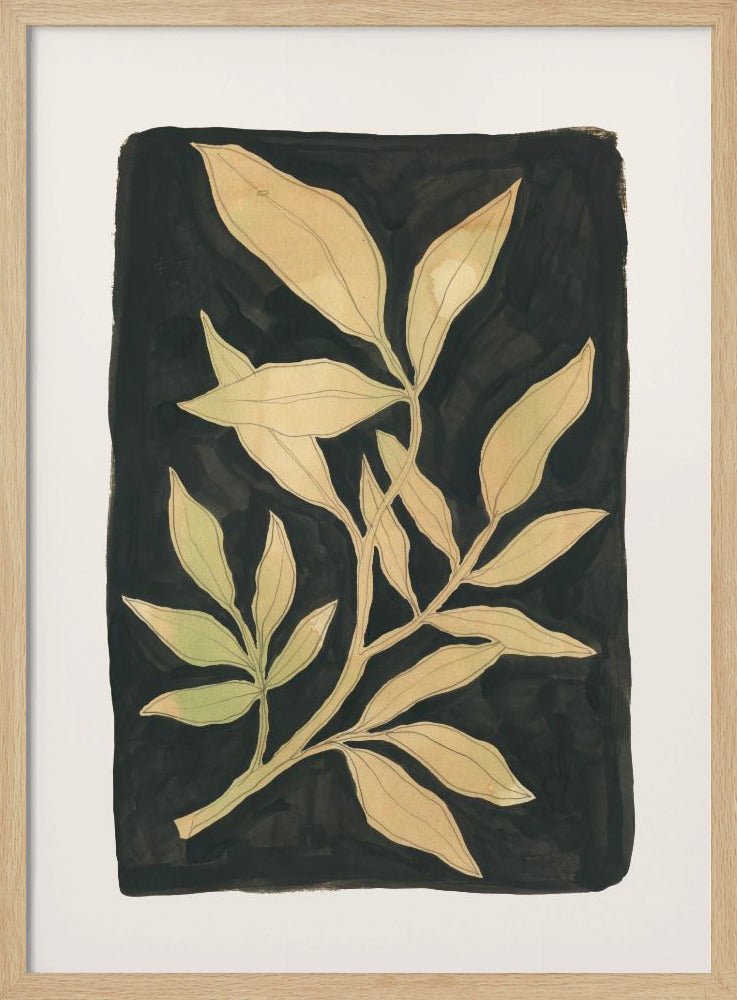 Foliage noir N.1 | Poster