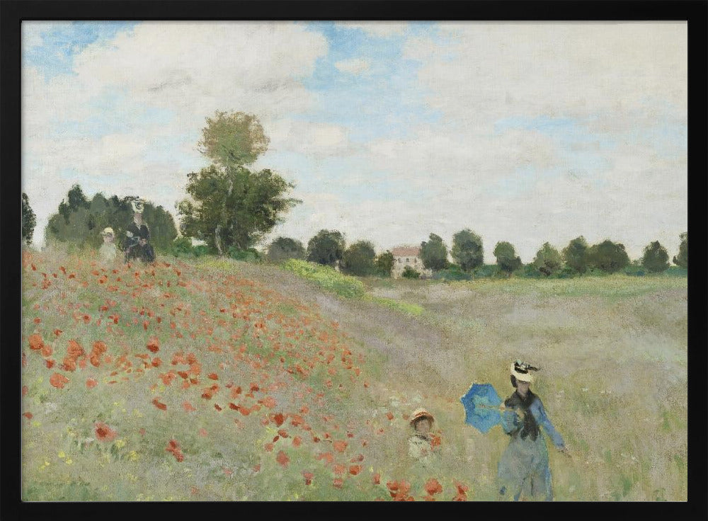 Poppy Field Near Argenteuil (1873) | Poster