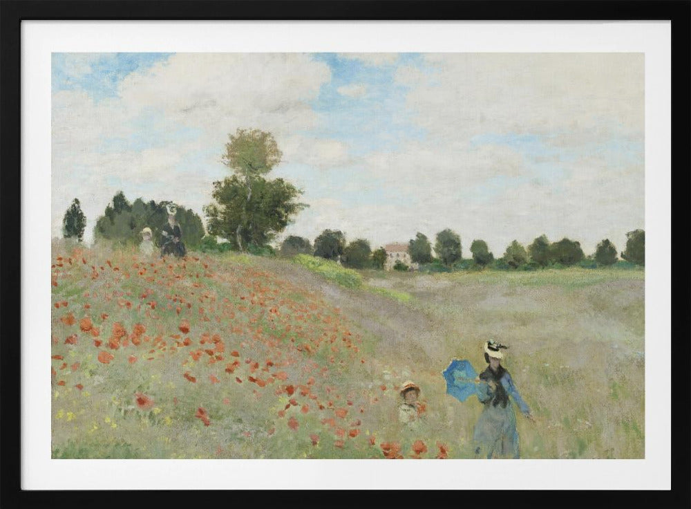Poppy Field Near Argenteuil (1873) | Poster