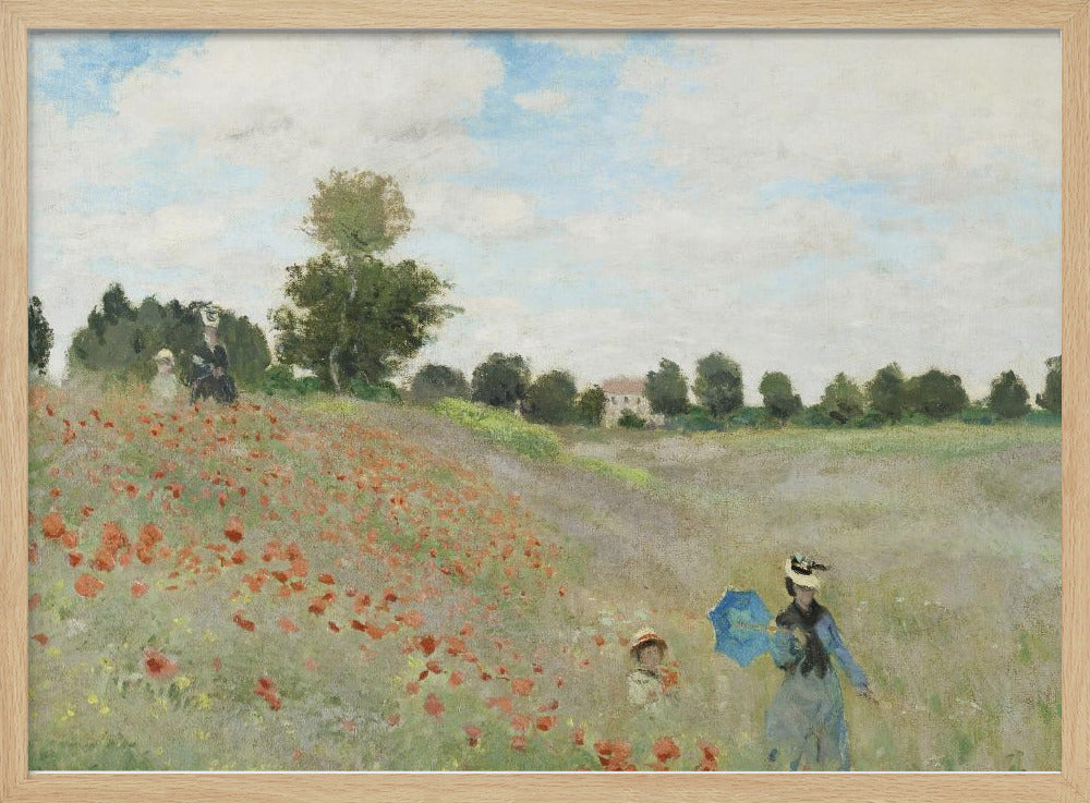 Poppy Field Near Argenteuil (1873) | Poster