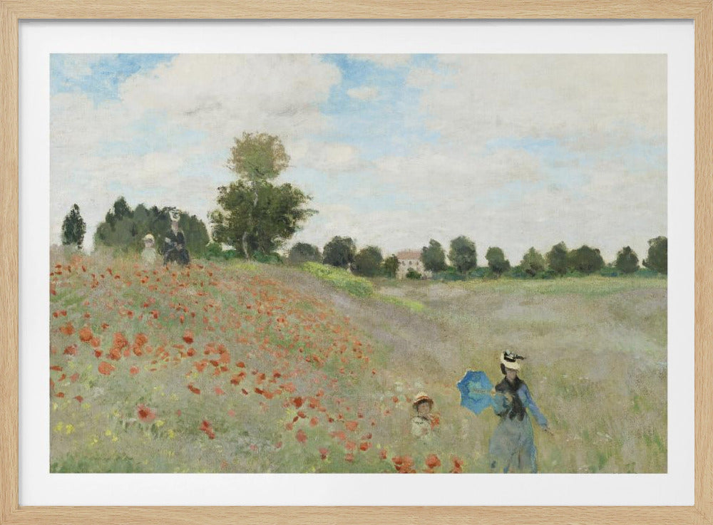Poppy Field Near Argenteuil (1873) | Poster