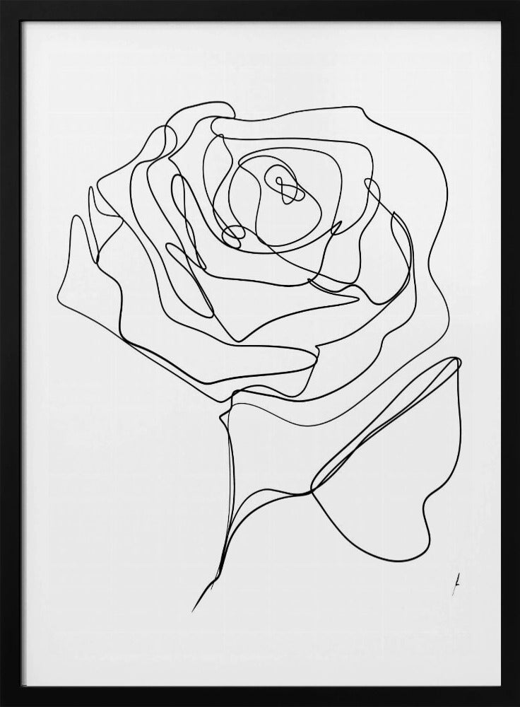 ROSE ONE-LINE DRAWING | Poster