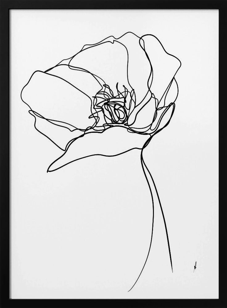 Poppy in One Line | Poster