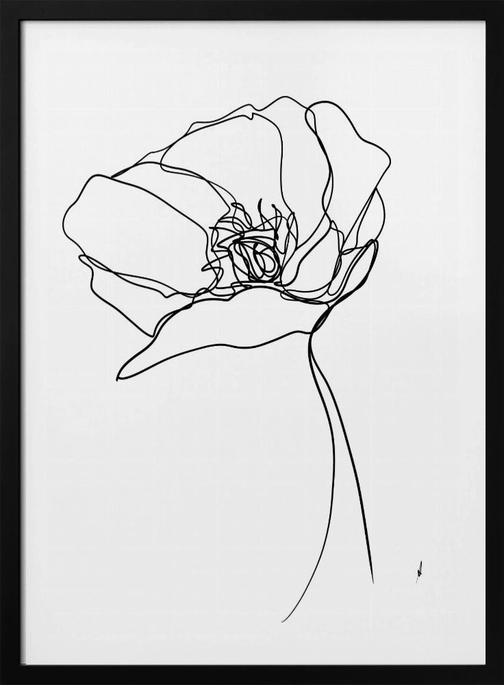 Poppy in One Line | Poster