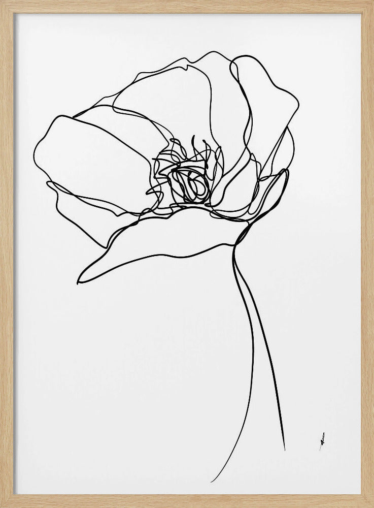 Poppy in One Line | Poster